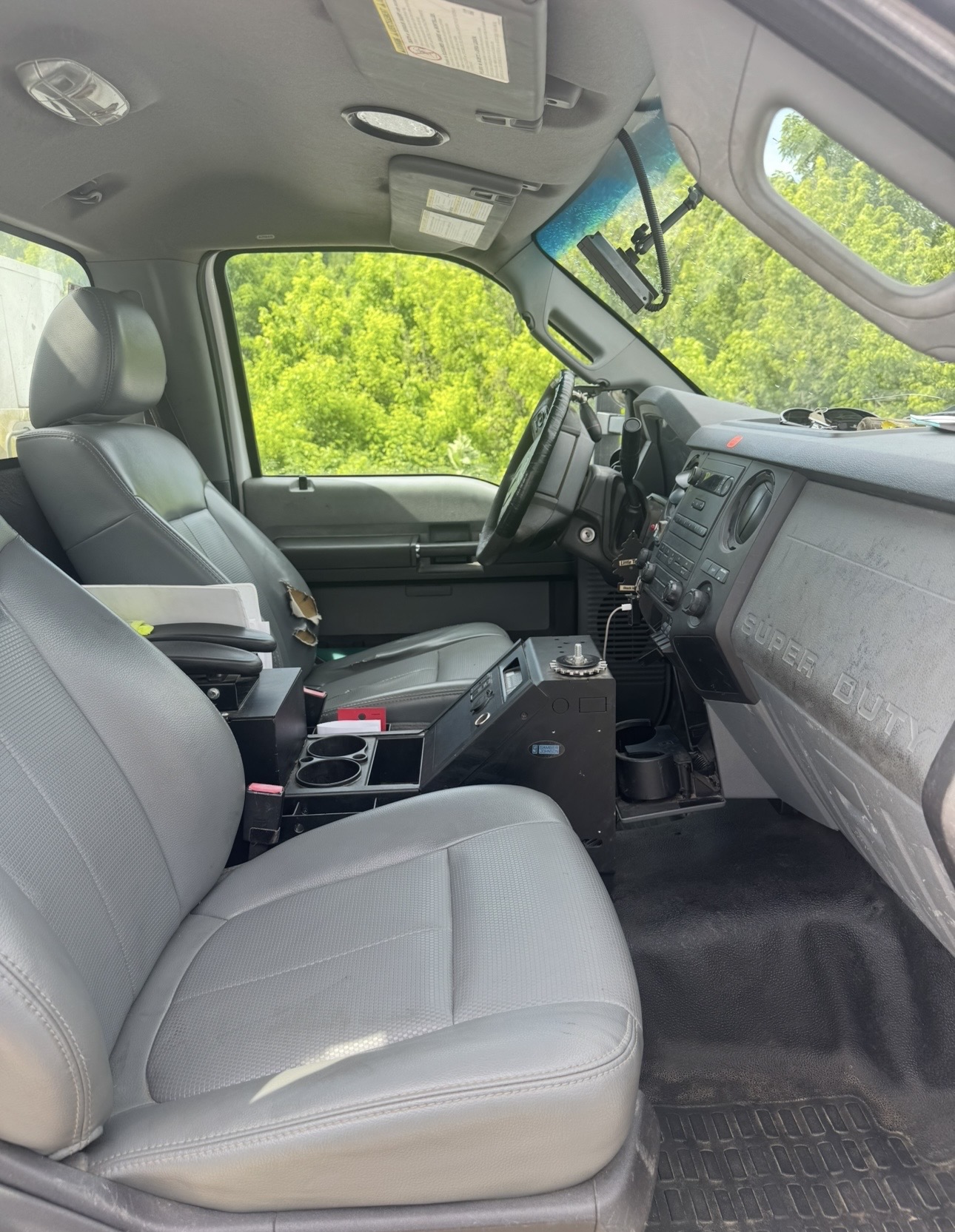Fleet truck interior after detail